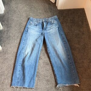 AG Hattie Crop High-Rise Barrel